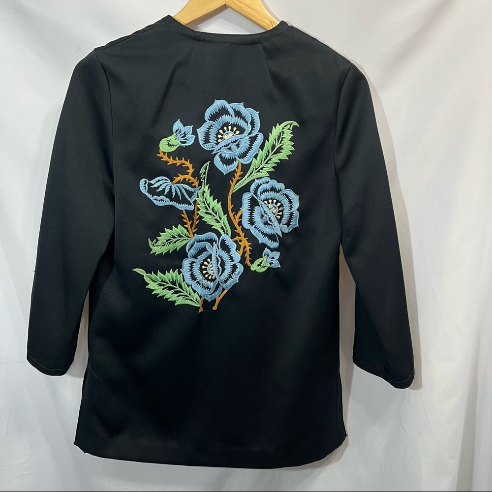 Frederick's Of Hollywood Vintage 70's embroidered shirt